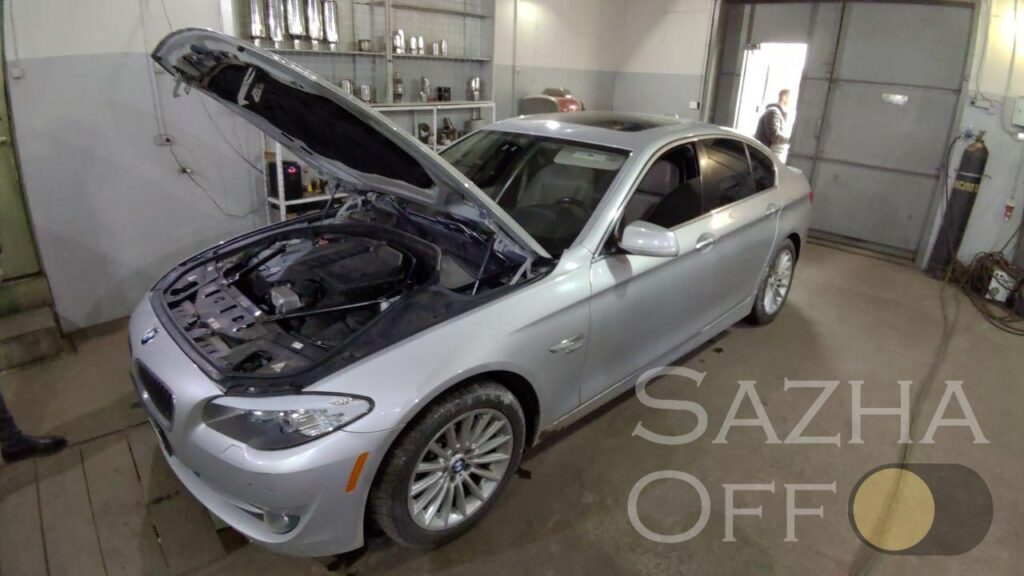 Удаление и программное отключение катализатора на BMW F10 2,0 2010