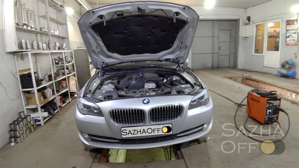 Удаление и программное отключение катализатора на BMW F10 2,0 2010