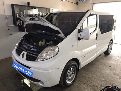 Удаление сажевого фильтра и заглушка EGR на Renault Trafic 2.0 CRDi MT 2012