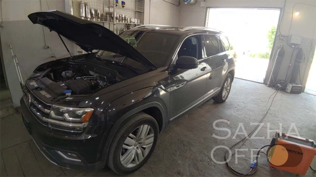 Удаление и программное отключение катализатора на VW Atlas 3,6 FSI 2017