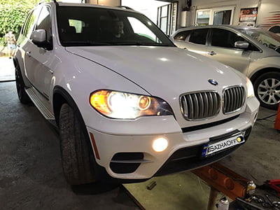 Удаление и отключение сажевого фильтра и системы SCR BMW X5 e70 3.0 D 2010