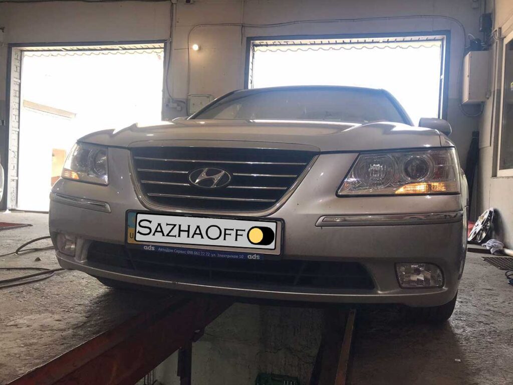 Удаление и отключение катализатора на Hyundai Sonata 2.0 i 2008