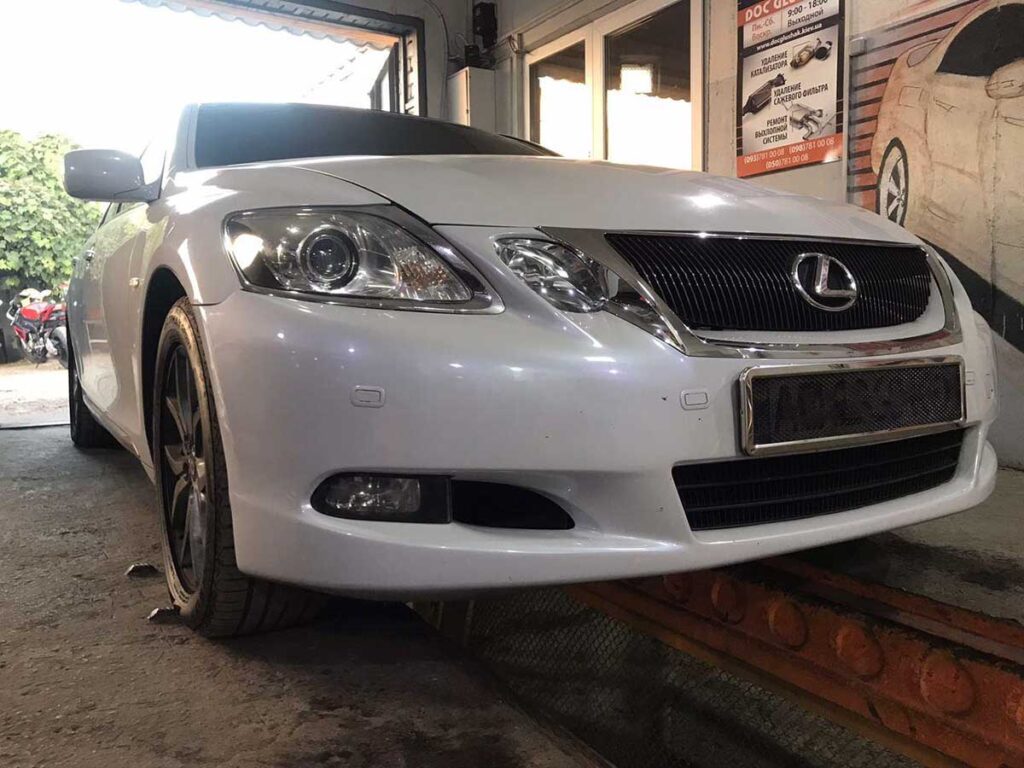 Удаление катализатора и чип-тюнинг под газ на Lexus GS 300 3.0 2005