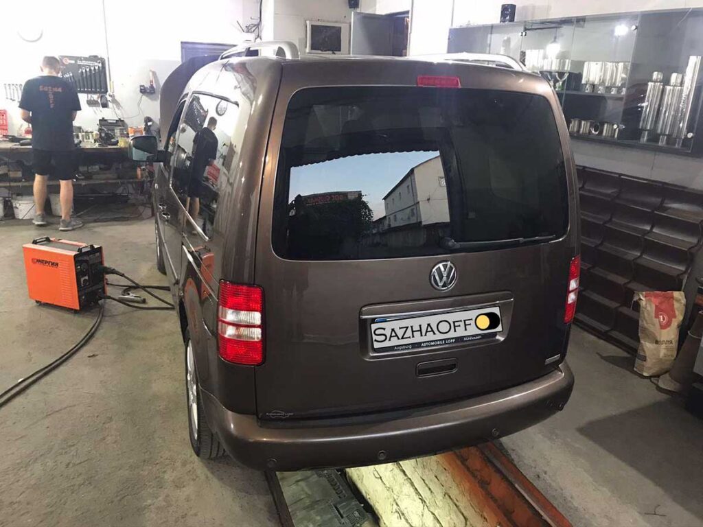 Удаление сажевого фильтра,заглушка EGR, чип-тюнинг на VW Caddy 1.6 TDI DSG 2011 Limited Idition