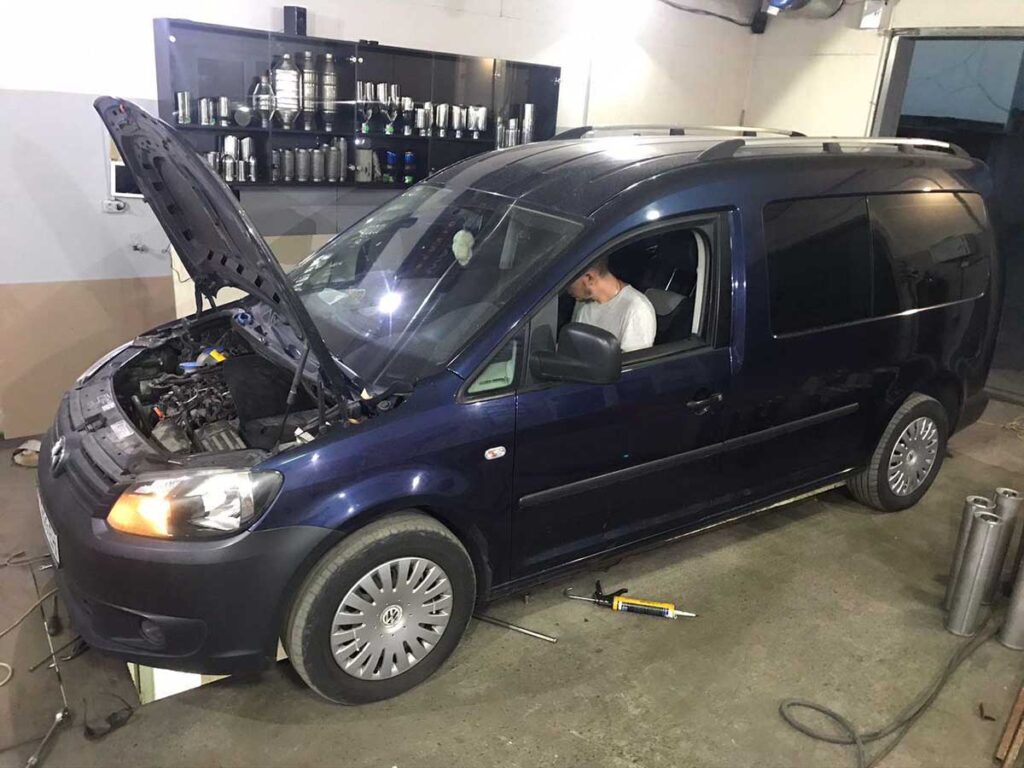 Удаление сажевого фильтра,заглушка EGR, на VW Caddy 2.0 TDI 2011